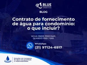 Contrato de água potável para condomínio
