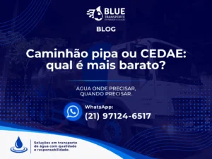 Caminhão pipa ou CEDAE qual é mais barato