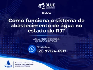 Sistema de abastecimento de água no RJ
